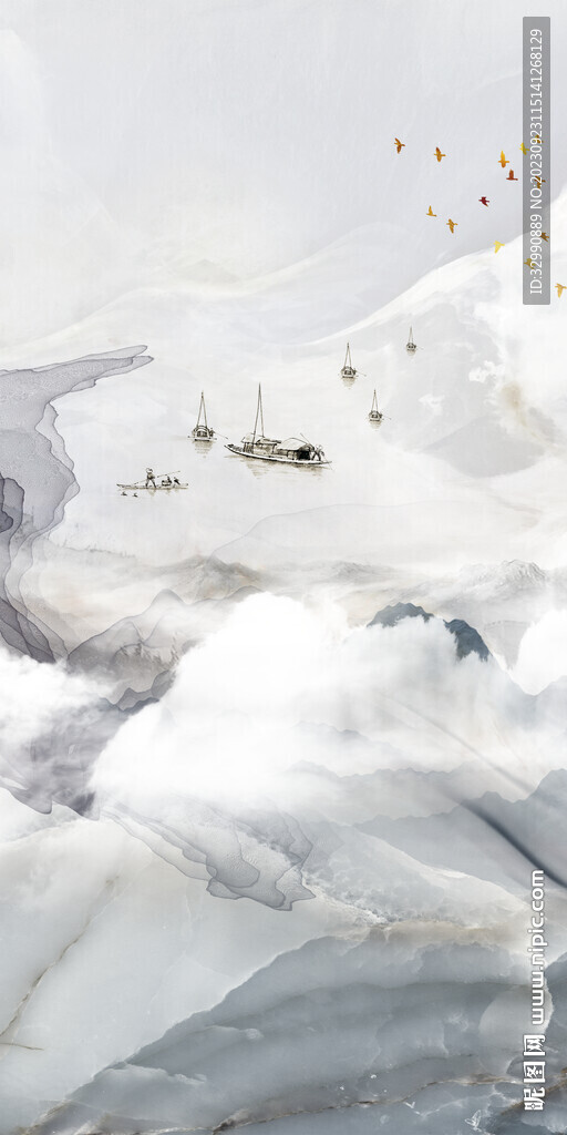 别墅 大气新玄关画 Tif分层