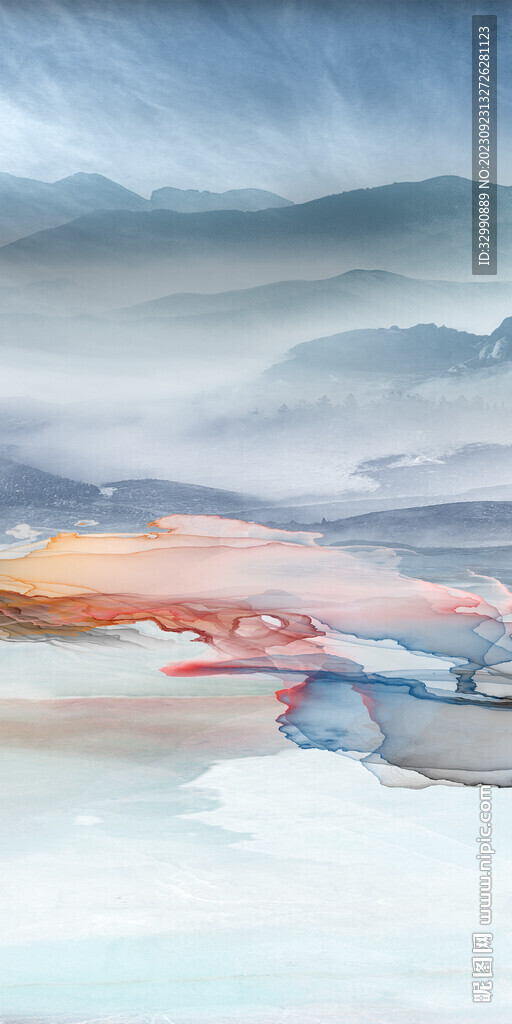 高雅 大气新玄关画 Tif分层