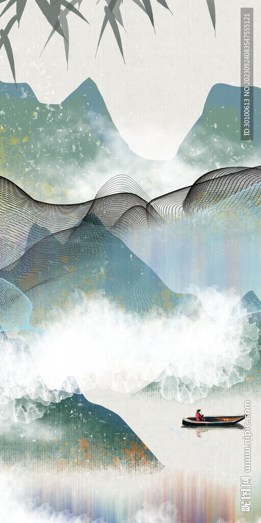 高雅 大气新画玄关 Tif分层