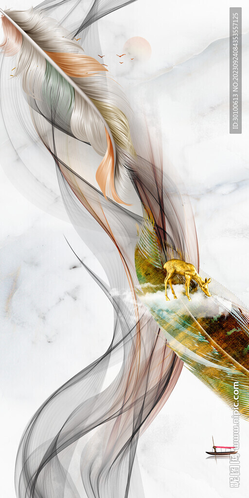 高端 大气新画玄关 Tif分层