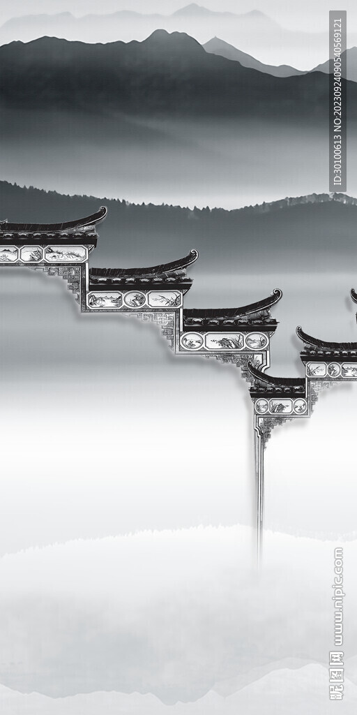 新款 简约新画玄关 Tif分层