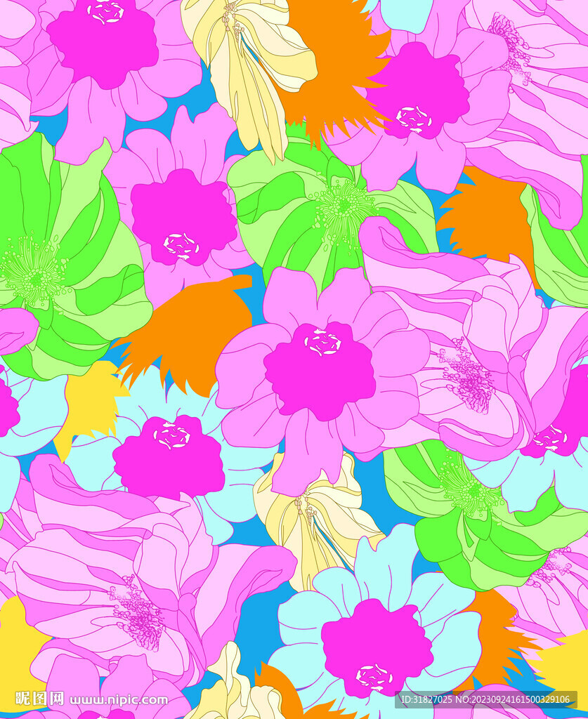 大牌  叶子   数码印花  