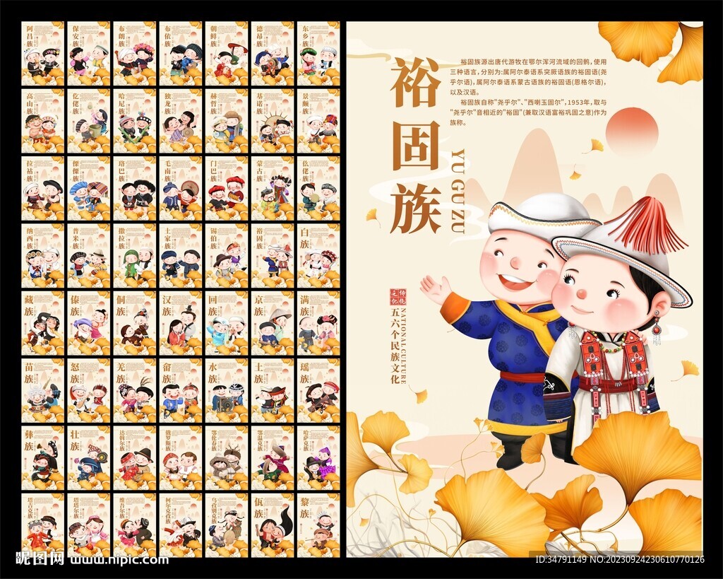 五十六个民族海报