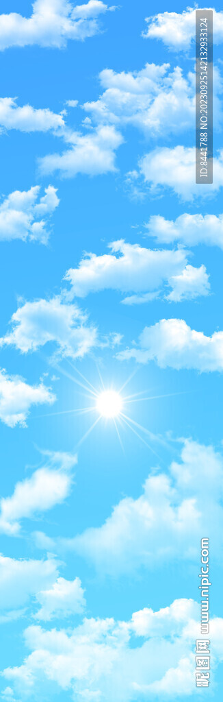 蓝天白云 太阳