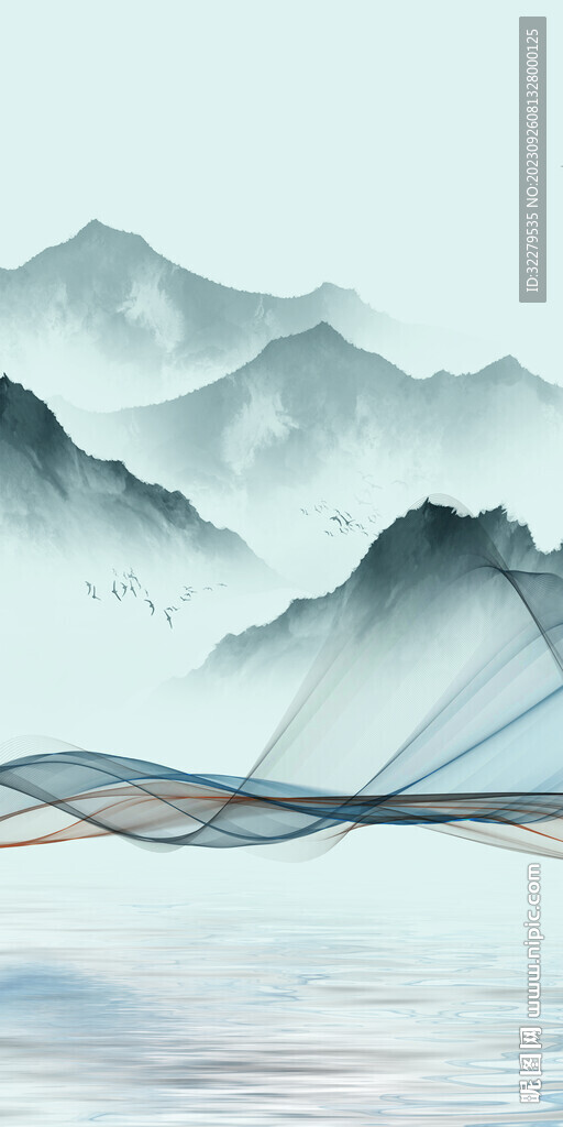 中式 简约新款玄关 tif分层