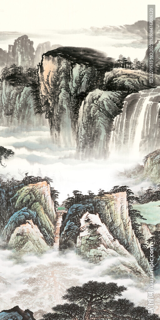 现代 中式最新玄关 tif分层