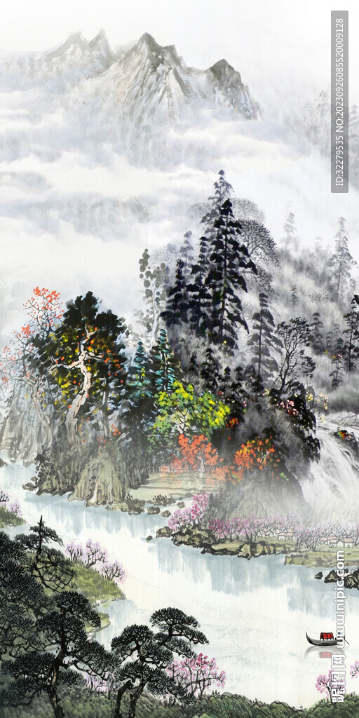 新传 中式简约玄关 tif分层