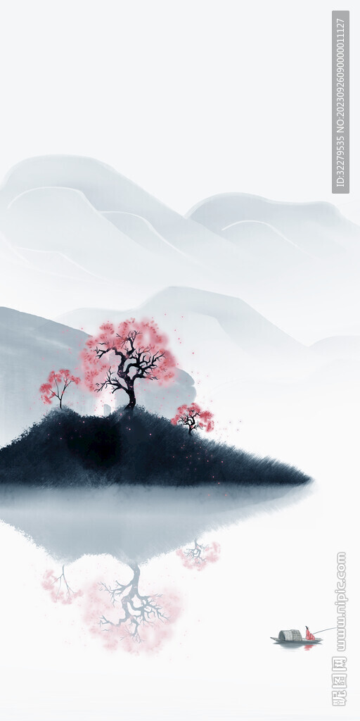 高清 中式简约玄关 tif分层