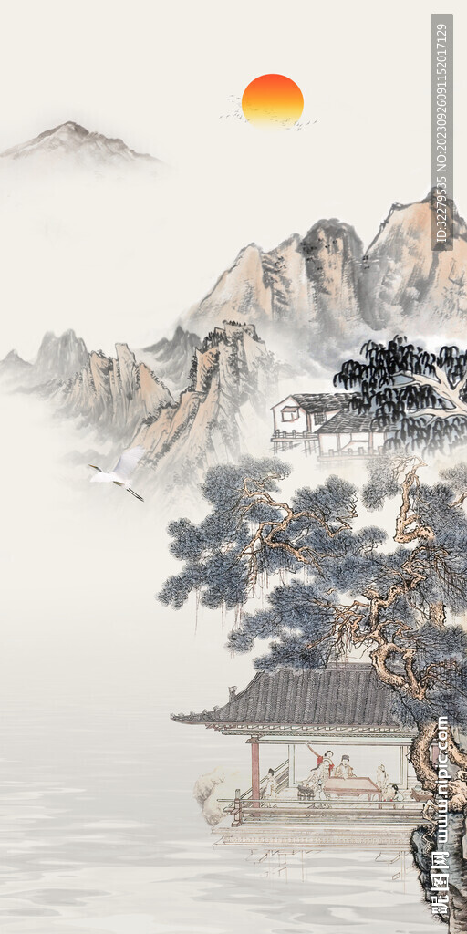 别墅 中式人气玄关 TiF分层