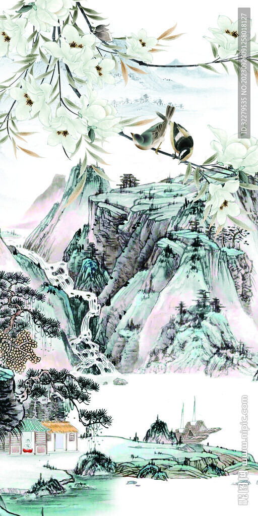 中式 简意新款玄关 TiF分层