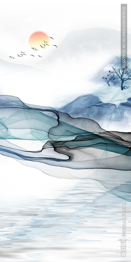 意境人气简约玄关 TiF分层画