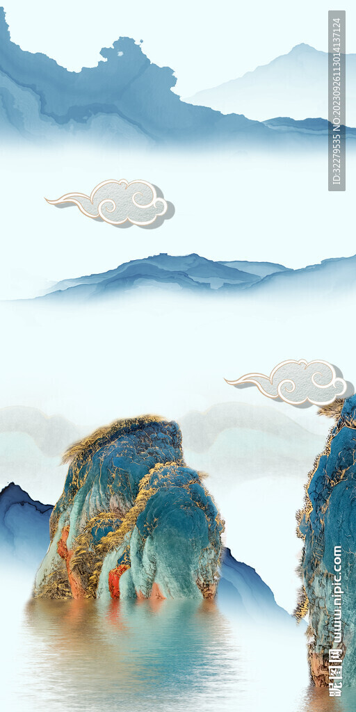 现代 中式玄关新品 Tif分层