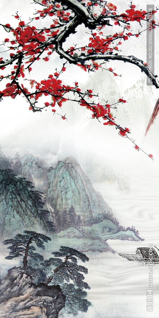 新款 中式极简玄关 Tif分层