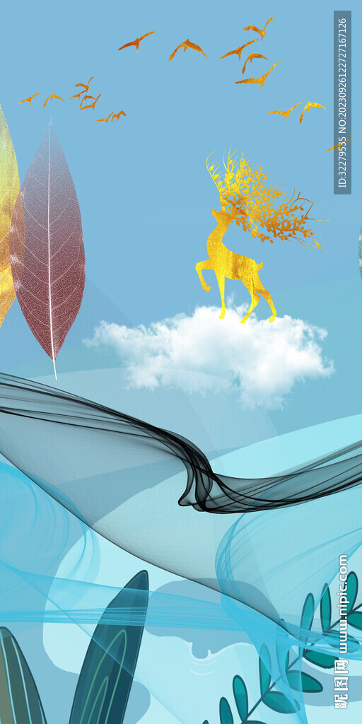 高档 新品欧式玄关 Tif分层