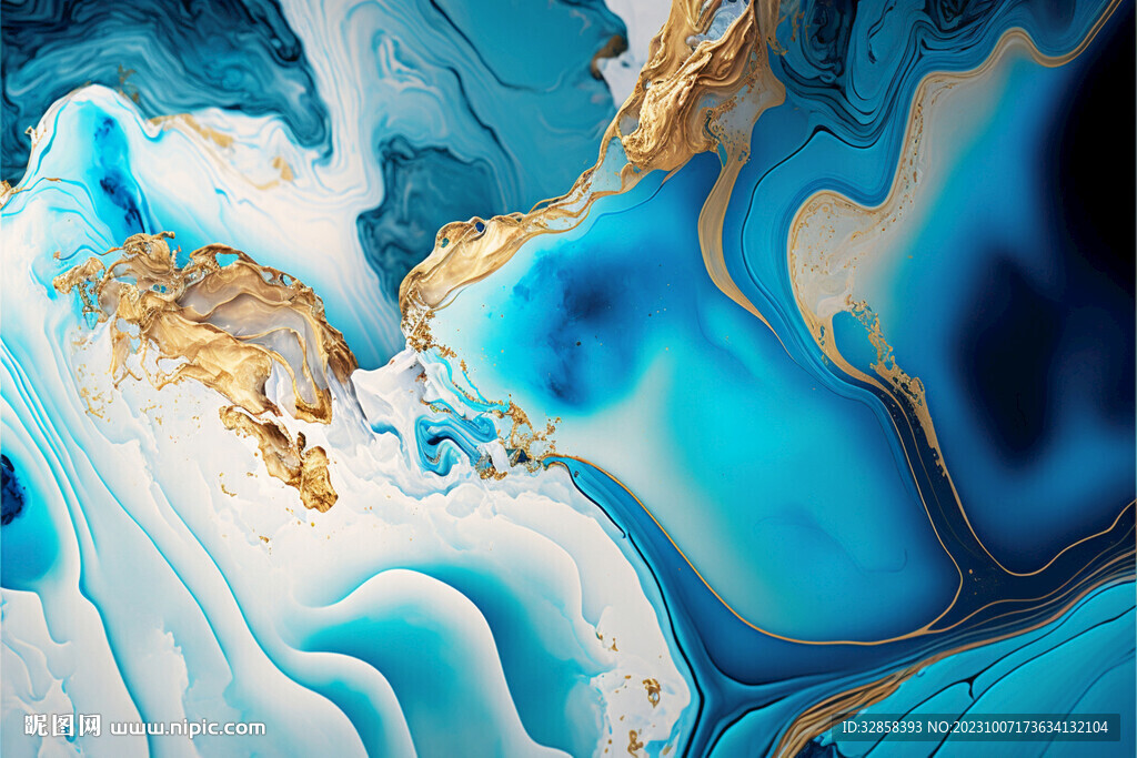 蓝色渐变大理石背景