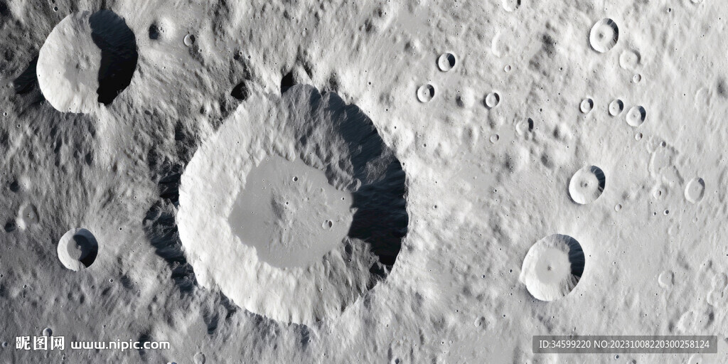 月球背景墙壁画