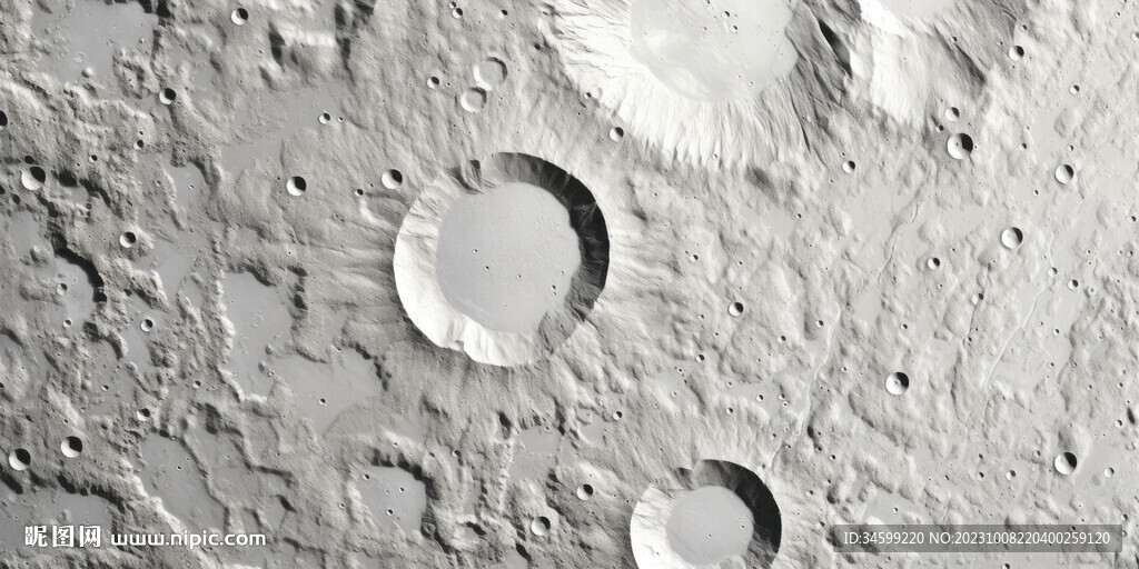 月球背景墙壁画