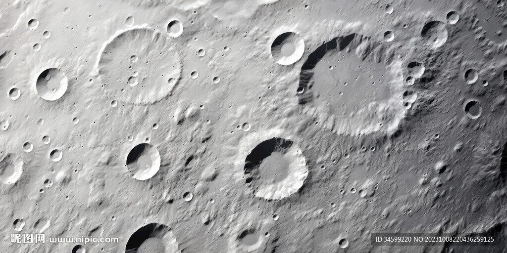 月球背景墙壁画