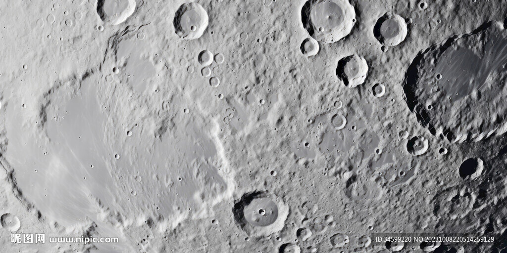 月球背景墙壁画