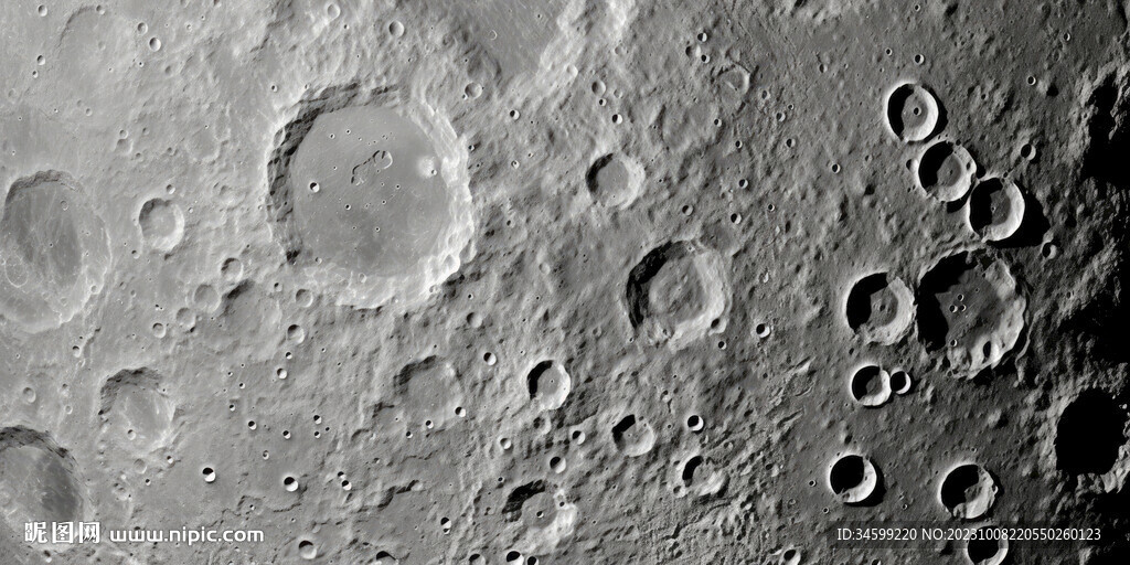 月球背景墙壁画