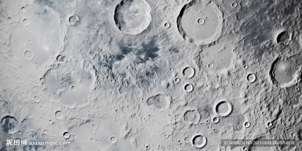 月球背景墙壁画