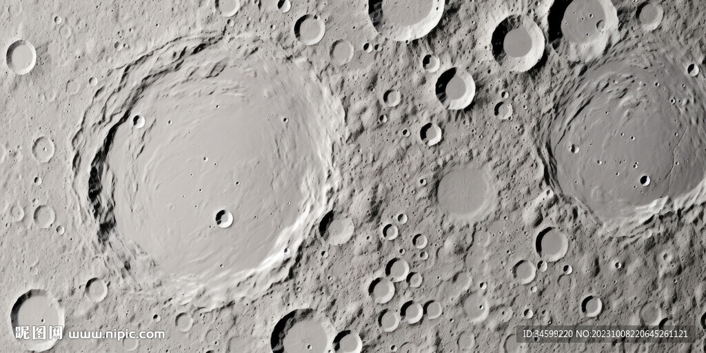 月球背景墙壁画