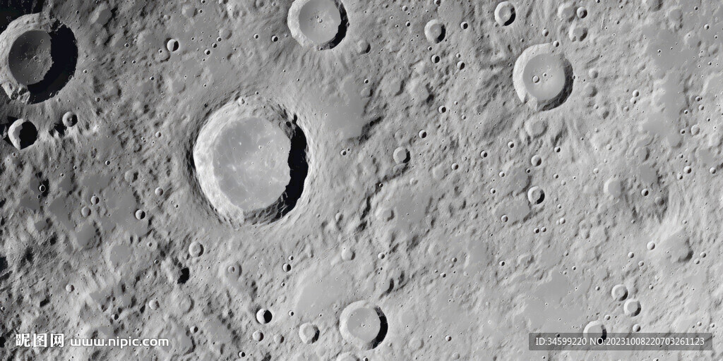 月球背景墙壁画