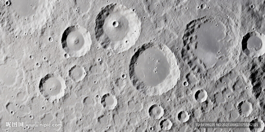 月球背景墙壁画