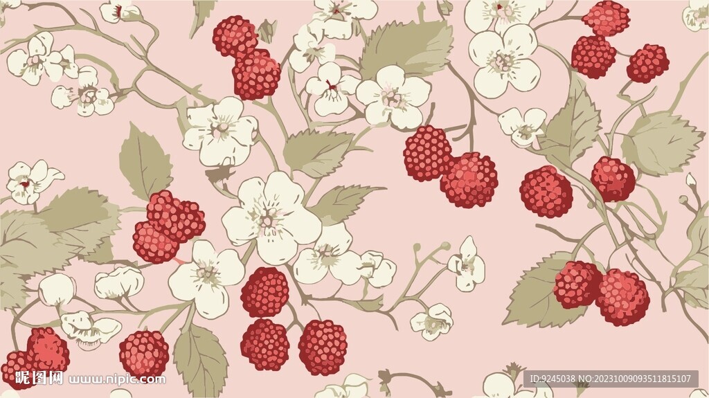 矢量花纹四方连续花纹