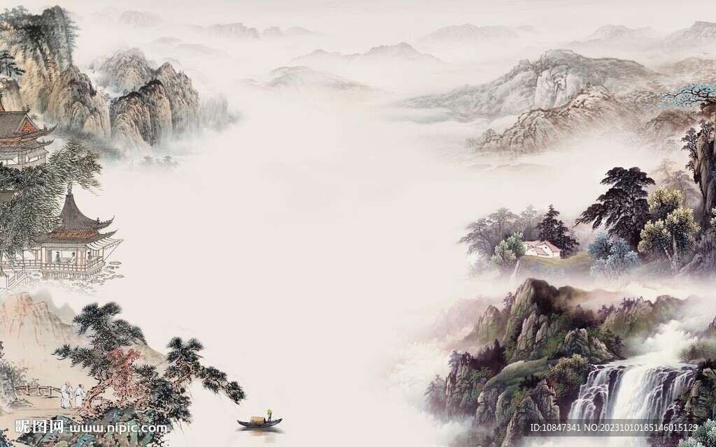 爆款 高档人气山水 TiF分层