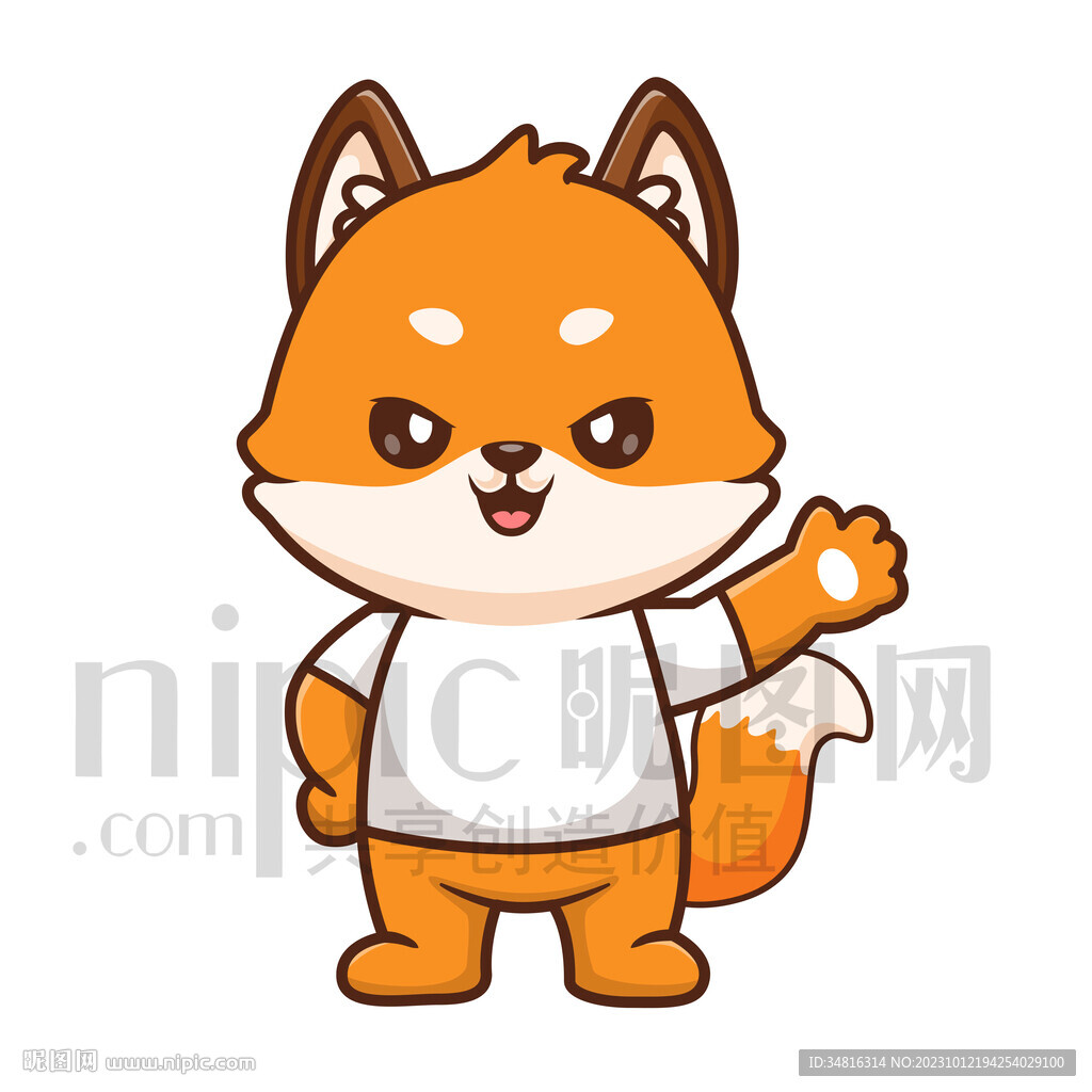可爱卡通狐狸