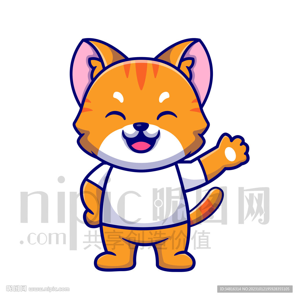 可爱卡通小猫咪