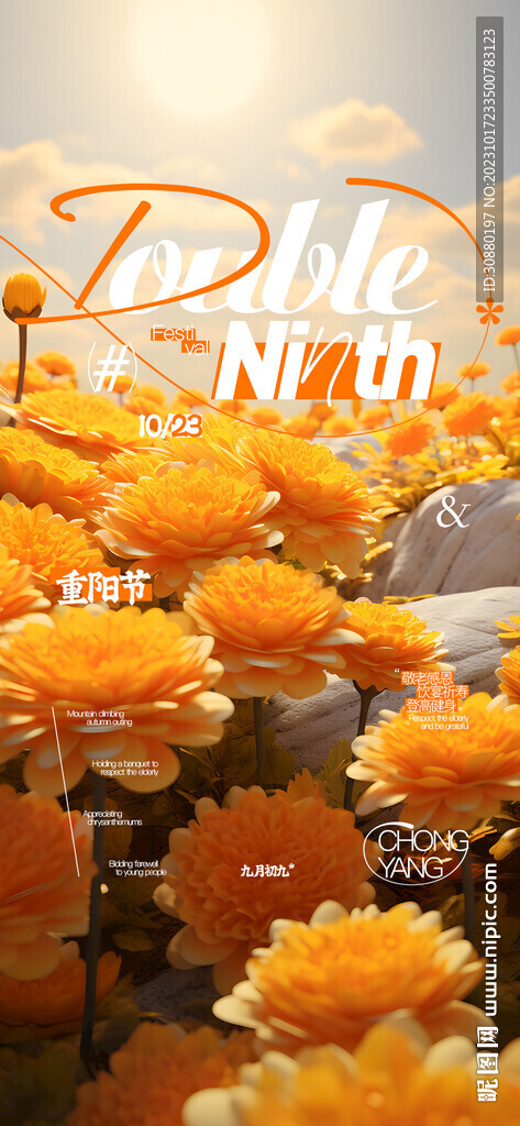 酒吧重阳节海报