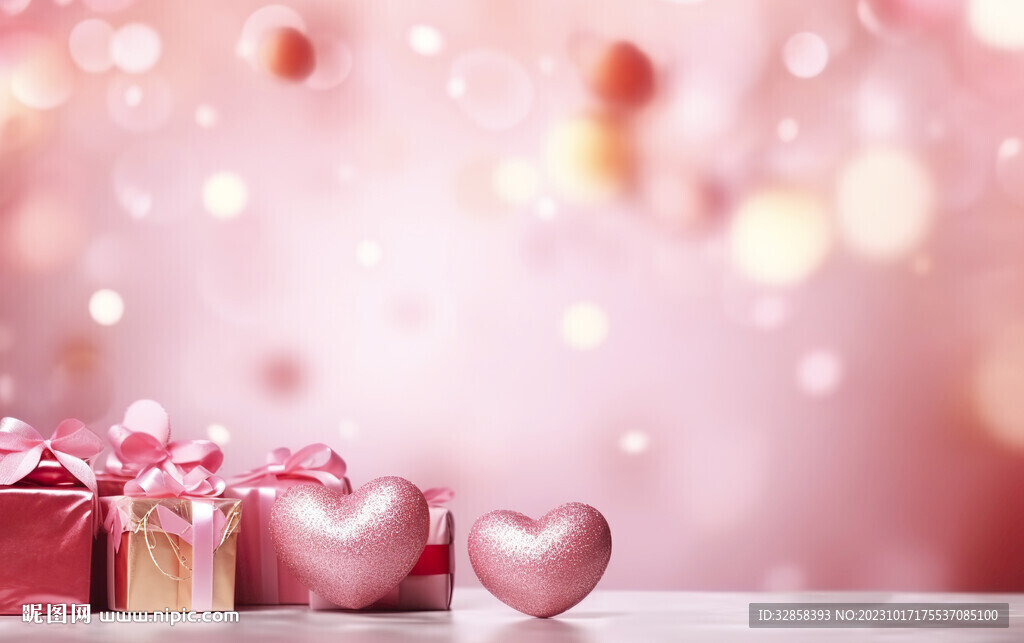 粉色礼物盒背景