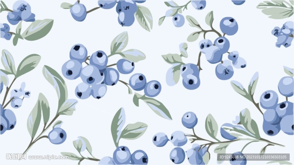 花纹浆果草莓背景图案