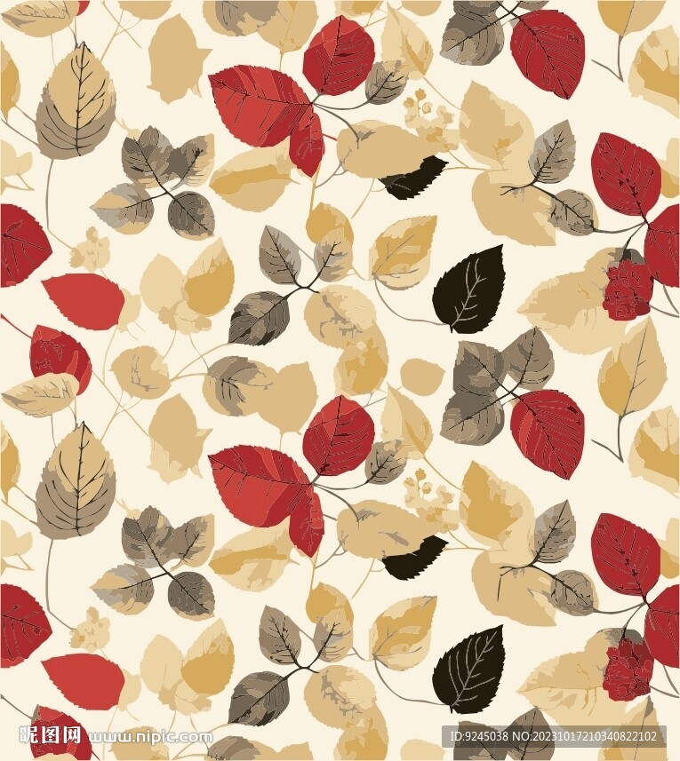 矢量花纹四方连续花纹