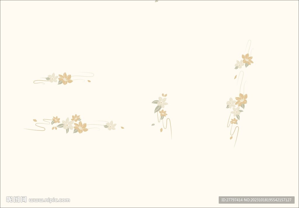 旗袍汉服绣花图案