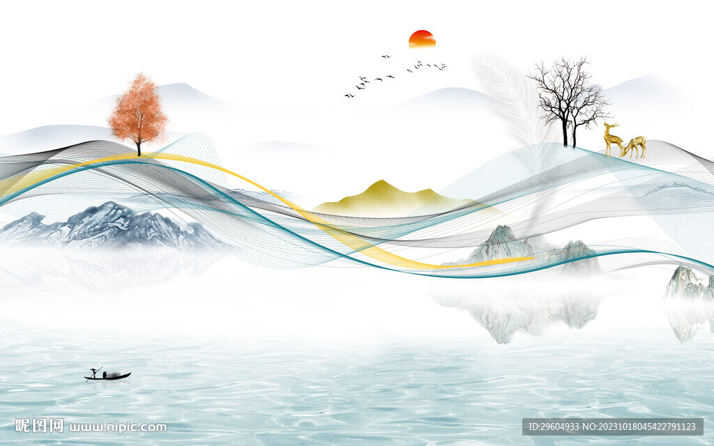 别墅 清晰爆款山水 TIf分层