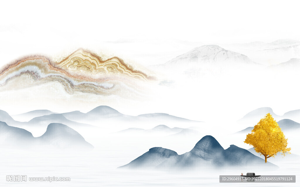 新款 清晰爆款山水 TIf分层