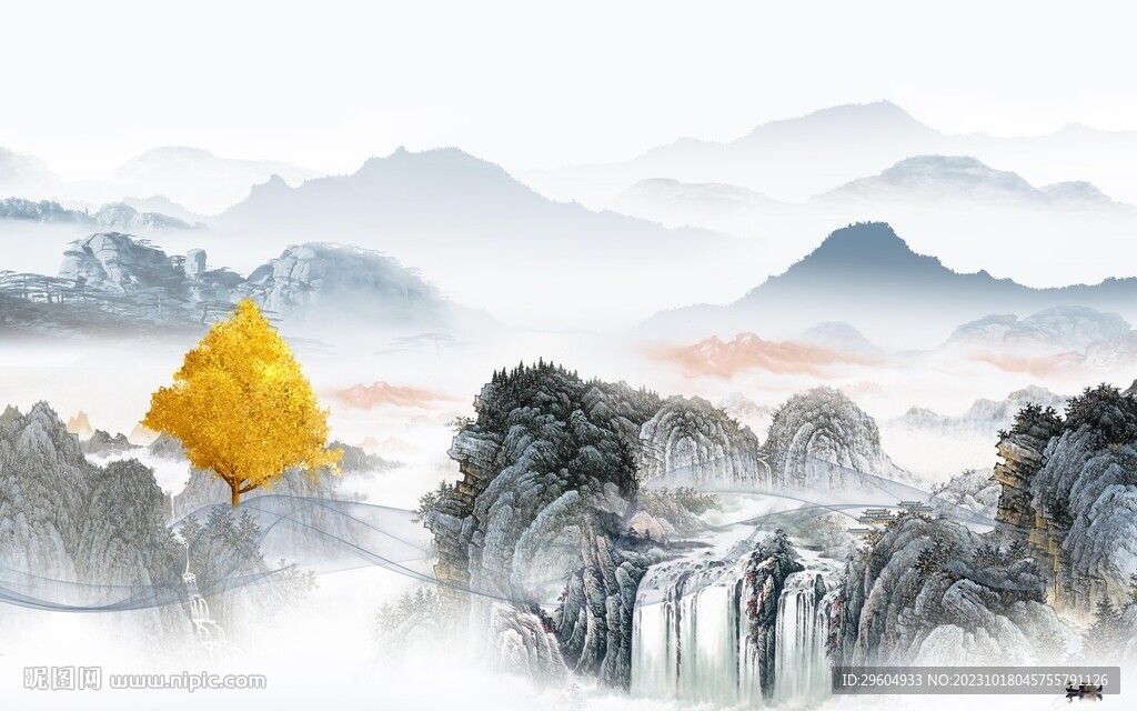 高档 清晰爆款山水 TIf分层