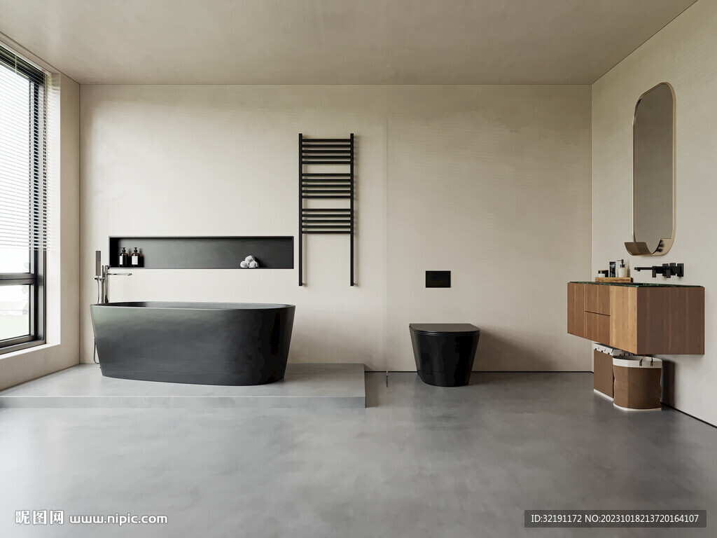 浴室背景墙 卫生间场景