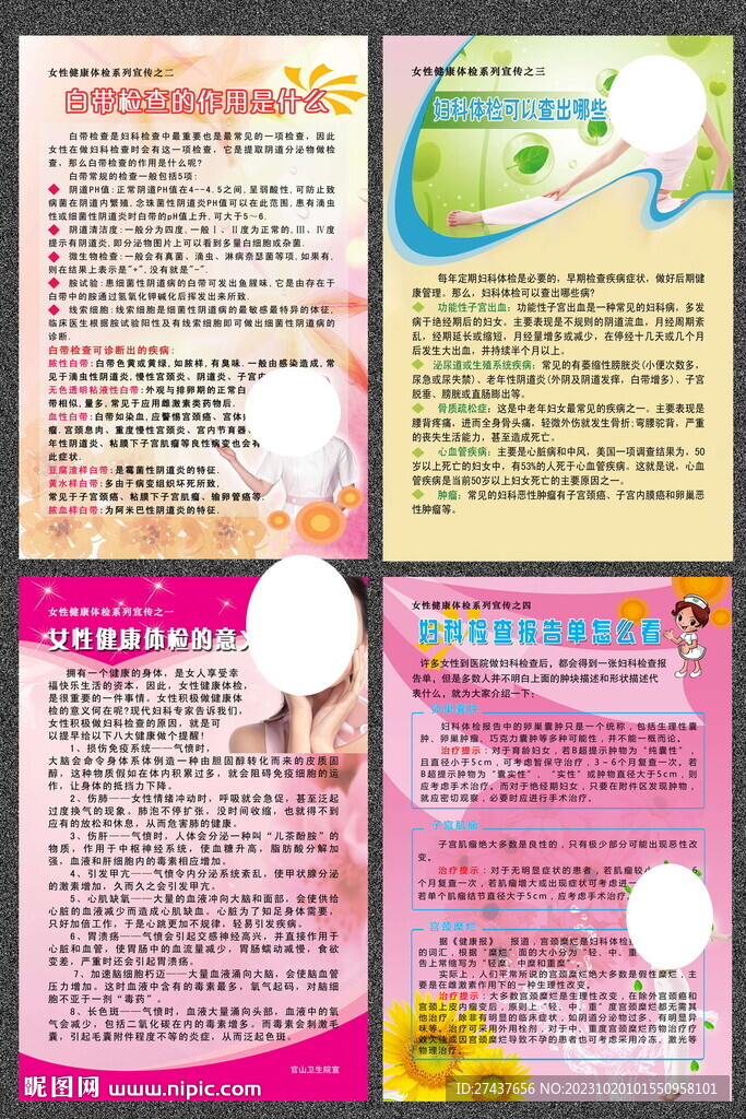 妇科疾病展板