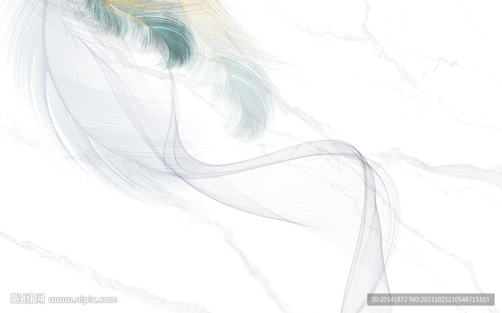 羽毛石材背景墙