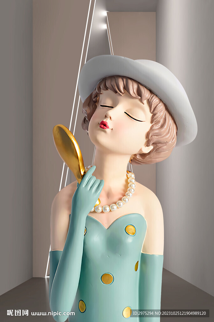 莫兰迪少女 卡通少女 美少女 