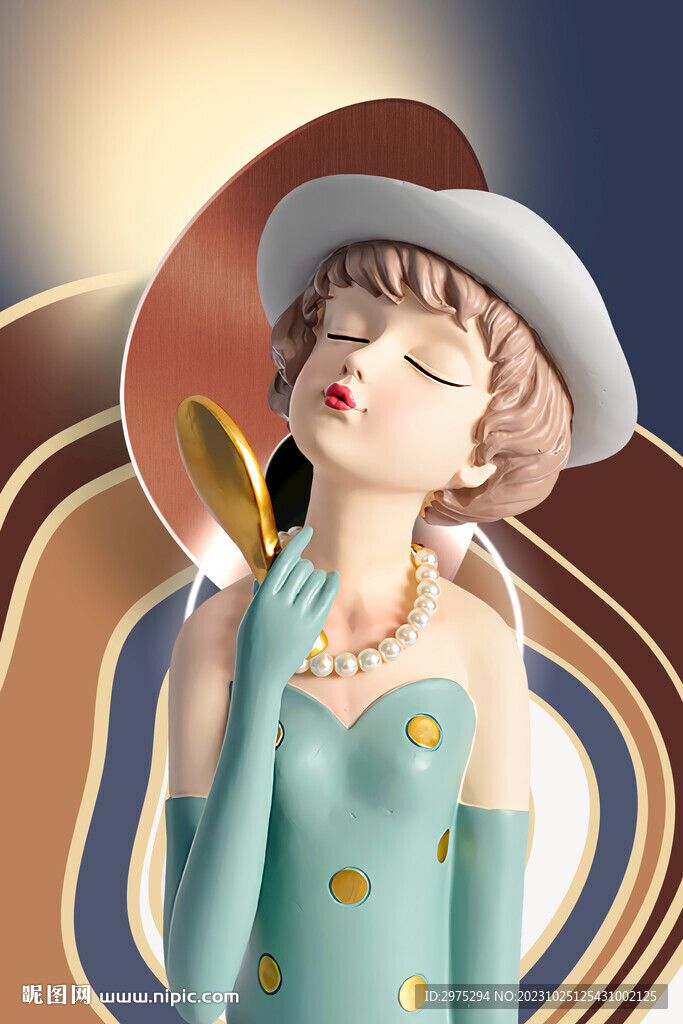 莫兰迪少女 卡通少女 美少女 