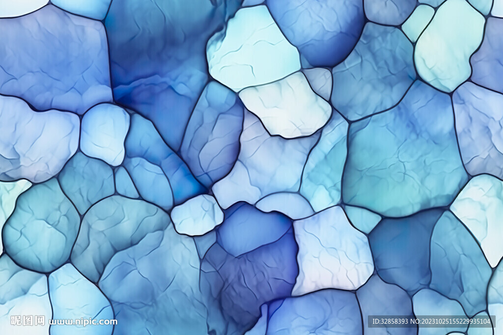 蓝色渐变水粉油漆水彩抽象背景