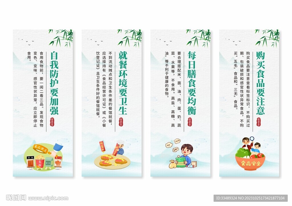 校园食品安全展板