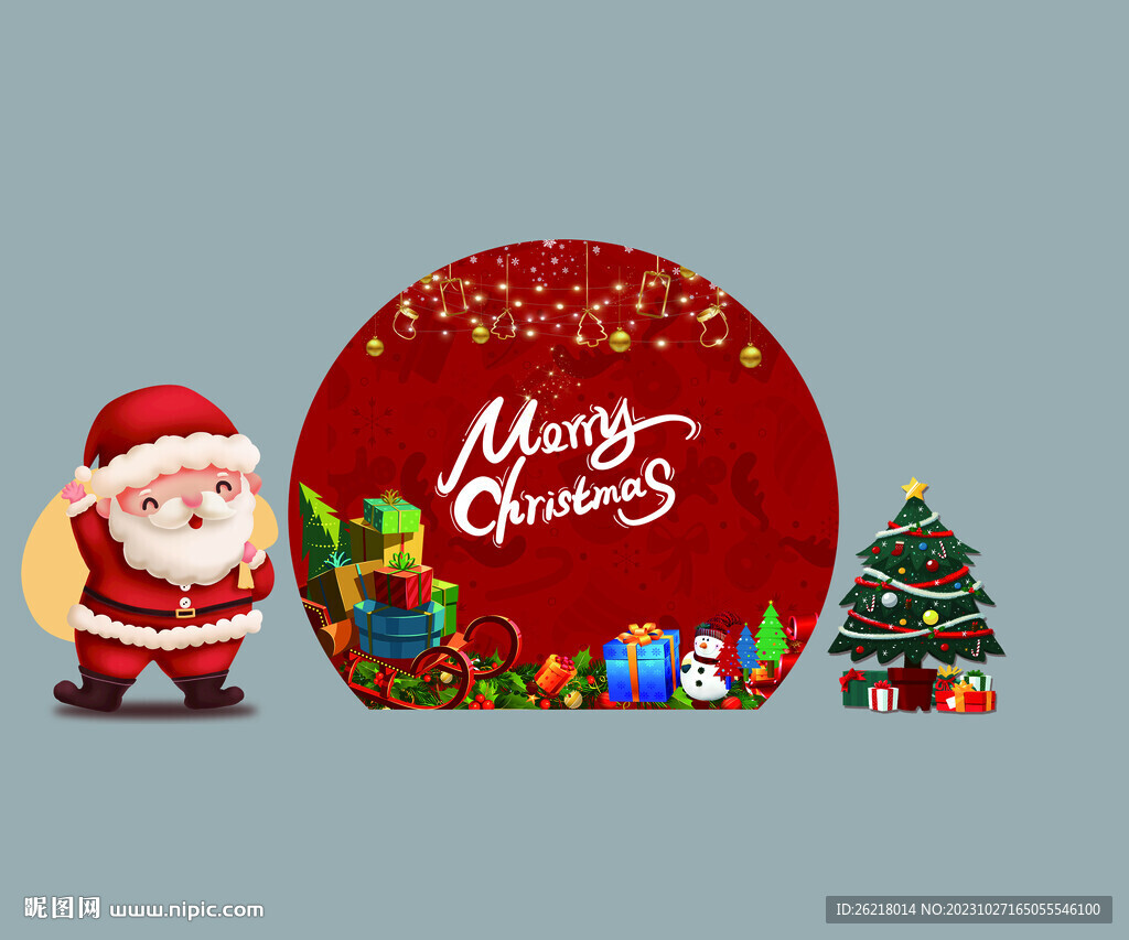 圣诞节背景板