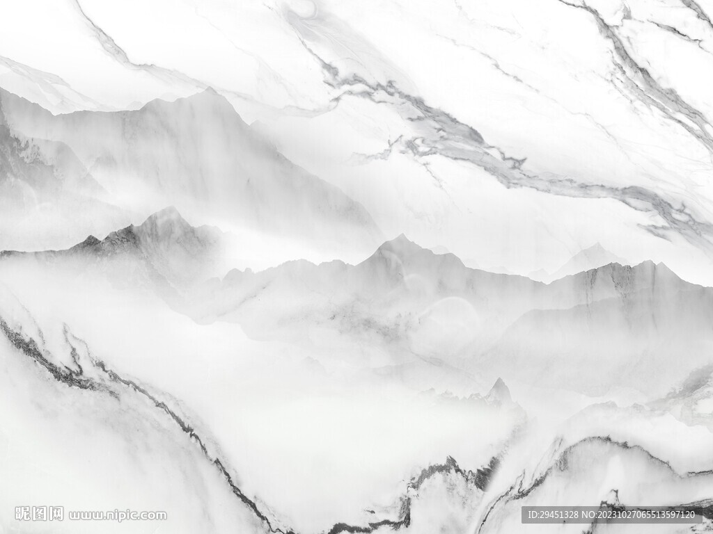 中式 最新山水石纹 TIF合层