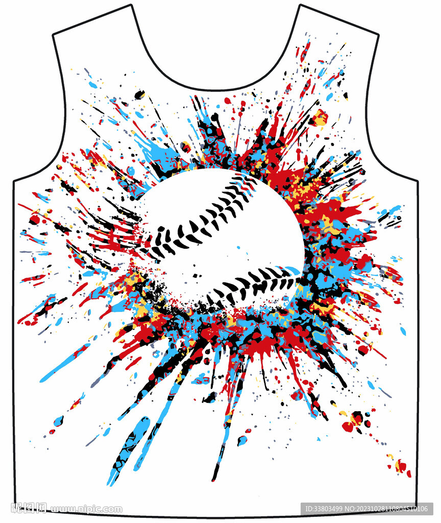 卡通 棒球 印花